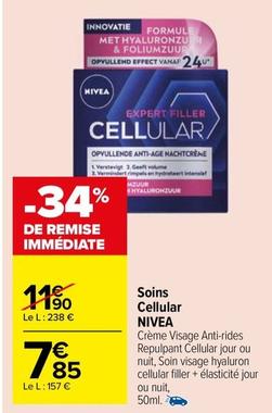 Nivea - Soins Cellular offre à 7,85€ sur Carrefour Market