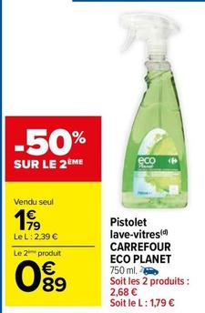 Carrefour - Pistolet Lave-Vitres Eco Planet  offre à 1,79€ sur Carrefour Market