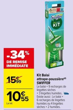 Swiffer - Kit Balai Attrape-Poussiere offre à 10,55€ sur Carrefour Market
