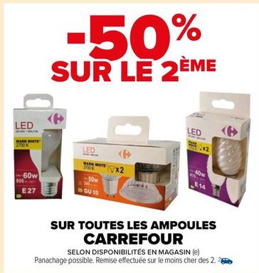 Carrefour - Sur Toutes Les Ampoules  offre sur Carrefour Market