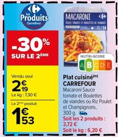 Carrefour - Plat Cuisiné offre à 2,19€ sur Carrefour Market