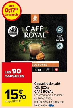 Café Royal - Capsules De Café Xl Box offre à 15,7€ sur Carrefour Market