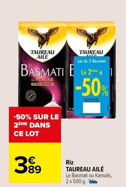Taureau Ailé - Riz offre à 3,89€ sur Carrefour Market