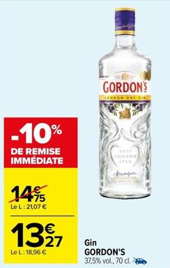 Gordon's - Gin offre à 13,27€ sur Carrefour Market