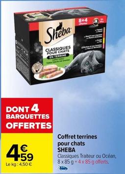 Sheba - Coffret Terrines Pour Chats  offre à 4,59€ sur Carrefour Market