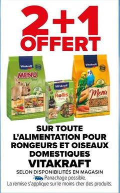 Vitakraft - Sur Toute L'Alimentation Pour Rongeurs Et Oiseaux Domestiques  offre sur Carrefour Market