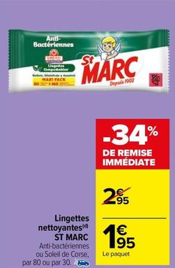 St Marc - Lingettes Nettoyantes  offre à 1,95€ sur Carrefour Market