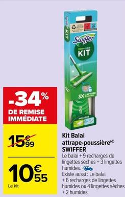 Swiffer - Kit De Balai  offre à 10,55€ sur Carrefour Market