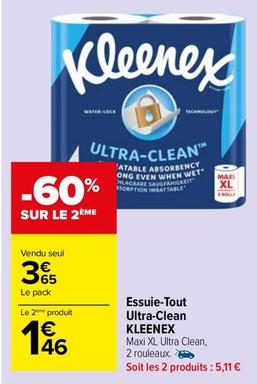 Kleenex - Essuie-Tout Ultra-Clean offre à 3,65€ sur Carrefour Market