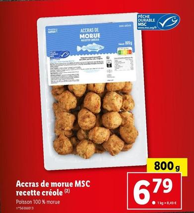 Accras De Morue Msc Recette Créole