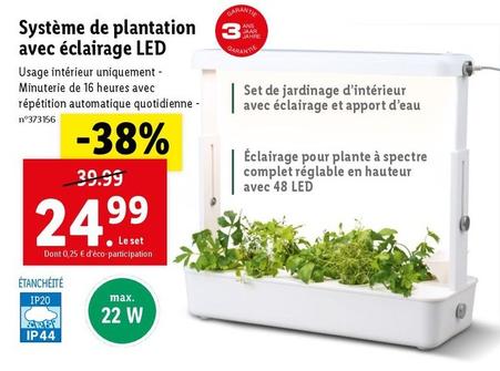 Système De Plantation Avec Eclairage LED 