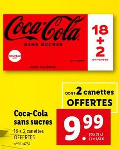 Coca Cola - Sans Sucres