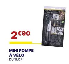 Dunlop - Mini Pompe À Vélo offre à 2,9€ sur Carter-Cash