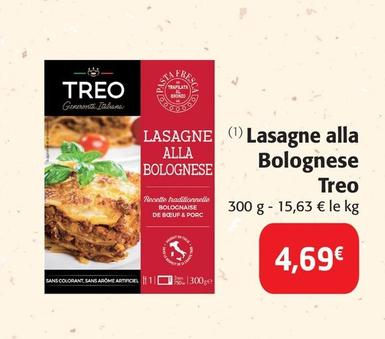 Treo - Lasagne Alla Bolognese  offre à 4,69€ sur Colruyt