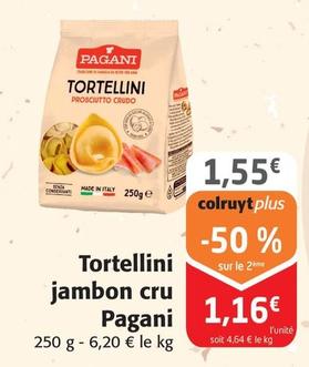 Pagani - Tortellini Jambon Cru  offre à 1,55€ sur Colruyt