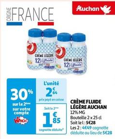 Auchan - Crème Fluide Légère offre à 2,64€ sur Auchan Hypermarché
