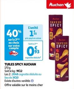 Auchan - Tuiles Spicy  offre à 1,55€ sur Auchan Hypermarché