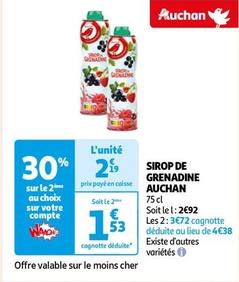 Auchan - Sirop De Grenadine  offre à 2,19€ sur Auchan Hypermarché