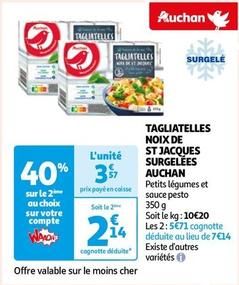Auchan - Tagliatelles Noix De St Jacques Surgelées  offre à 3,57€ sur Auchan Hypermarché
