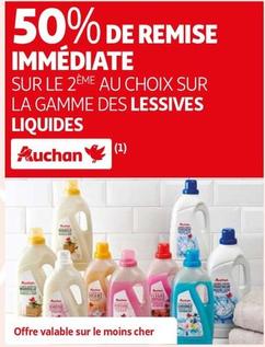Auchan - Sur Le 2eme Au Choix Sur La Gamme Des Lessives Liquides  offre sur Auchan Hypermarché