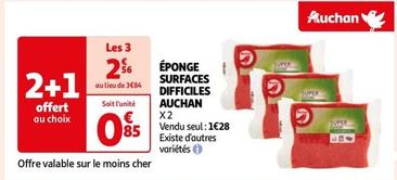 Auchan - Éponge Surfaces Difficiles  offre à 1,28€ sur Auchan Hypermarché