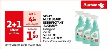 Auchan - Spray Multi Usage Désinfectant  offre à 2,25€ sur Auchan Hypermarché