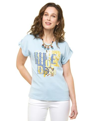 T-shirt 100% coton bleu offre à 34,96€ sur Christine Laure