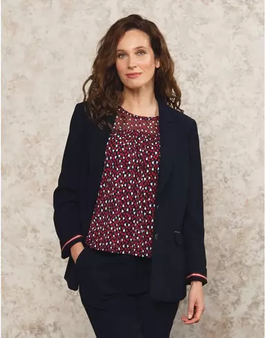 Veste bleu tailleur offre à 149,95€ sur Christine Laure