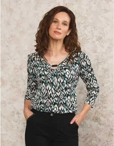 Blouse verte chic offre à 69,95€ sur Christine Laure