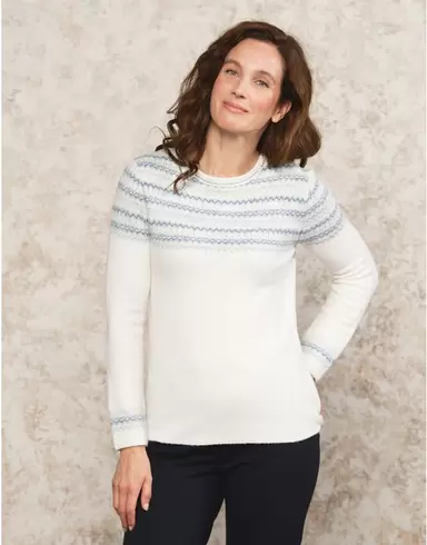 Pull Jacquard blanc offre à 69,95€ sur Christine Laure