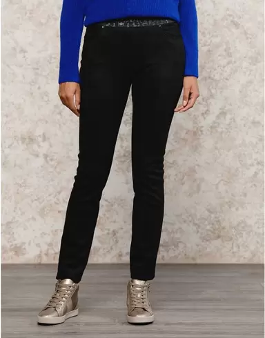 Jegging aspect daim noir offre à 79,95€ sur Christine Laure