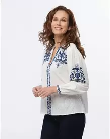 Blouse coton écru offre à 69,95€ sur Christine Laure