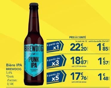 Brewdog - Bière Ipa offre à 1,48€ sur Metro