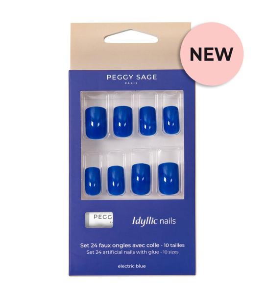 Set 24 faux ongles Idyllic nails - electric blue