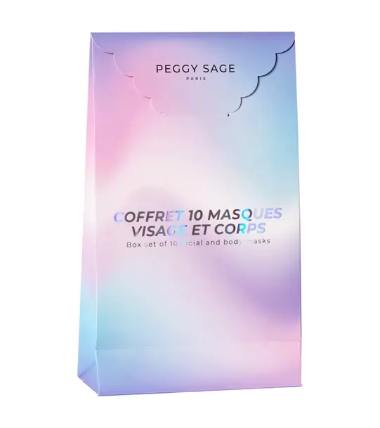 Coffret 10 masques visage et corps offre à 29,9€ sur Peggy Sage