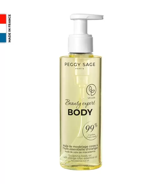 Huile de modelage corps à l'huile essentielle d'oranger BEAUTY EXPERT BODY - huile de noix de macadamia offre à 14,9€ sur Peggy Sage