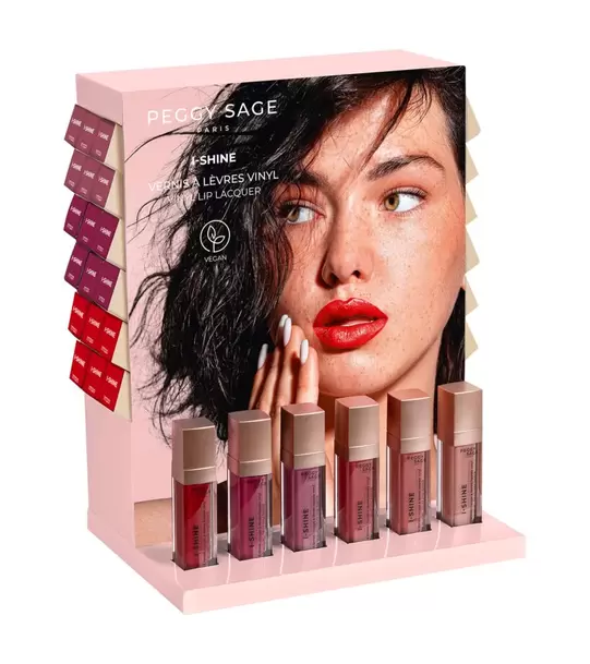 Présentoir Vernis à lèvres - Rouge à lèvres liquide vinyl I-SHINE - Automne/Hiver 2024 offre à 464,4€ sur Peggy Sage