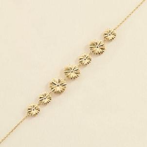 bracelet souple blossom - doré / argenté