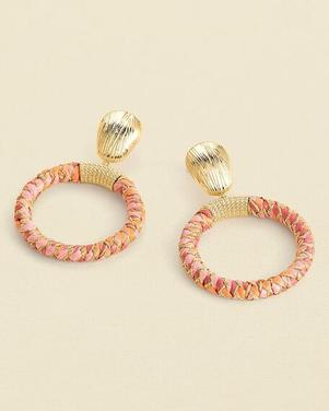 Boucles d'oreilles pendantes RAFIA - Rose / Doré offre à 69€ sur Agatha