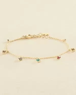 Bracelet souple BELOVED - Multicolore / Doré offre à 69€ sur Agatha