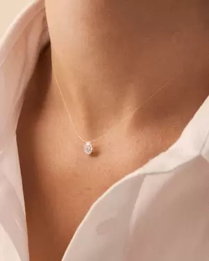 Collier ras du cou FIL MAGIQUE - Cristal / Argenté offre à 35€ sur Agatha