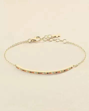 Bracelet souple RAINBOW Multicolore / Doré offre à 59€ sur Agatha