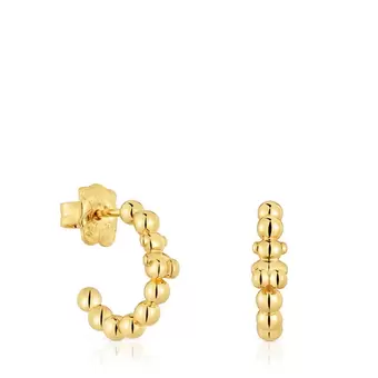 Boucles d’oreilles anneaux en argent plaqué or 18 ct et motif ourson Gloss offre à 129€ sur TOUS