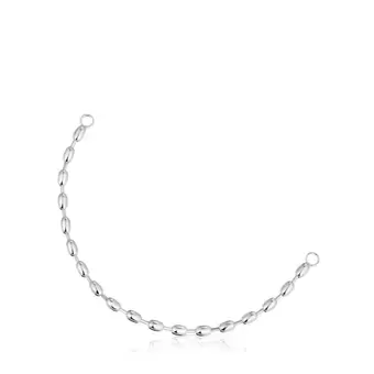 Bracelet chaîne en argent avec motifs bille ovales Hold Oval offre à 79€ sur TOUS
