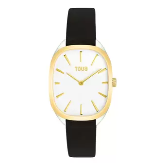 Montre analogique en acier IPG doré avec bracelet en cuir noir Heritage offre à 199€ sur TOUS