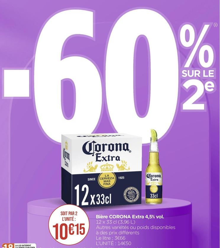 Bière offre à 10,15€ sur Géant Casino