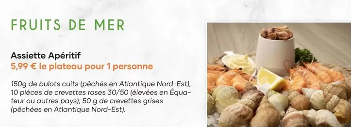 Assiette Apéritif offre à 5,99€ sur E.Leclerc