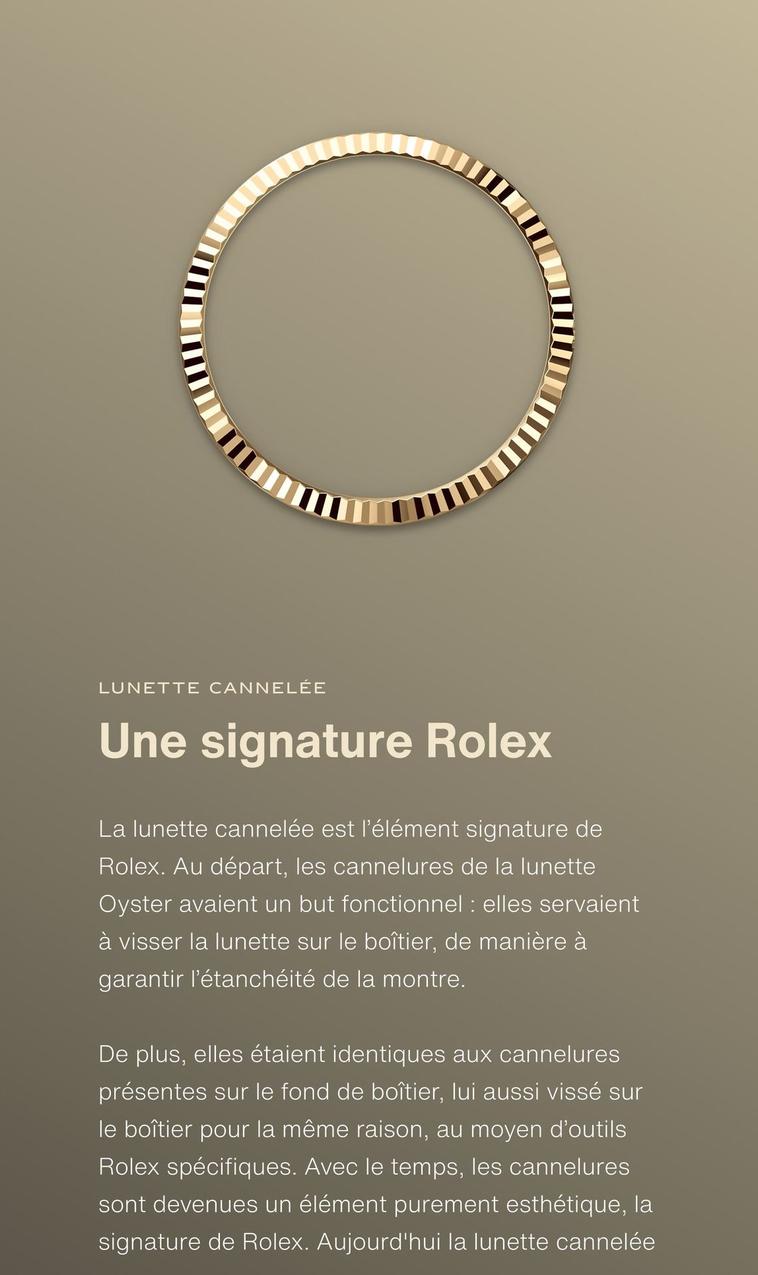 Rolex - Une Signature offre sur Rolex
