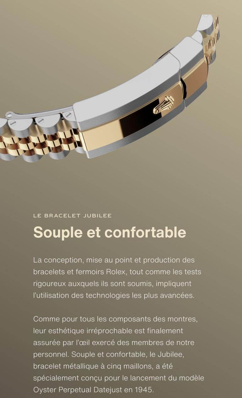 Le Bracelet Jubilee offre sur Rolex