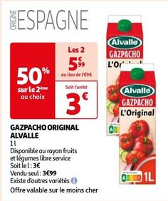 Alvalle - Gazpacho Original offre à 3€ sur Auchan Hypermarché